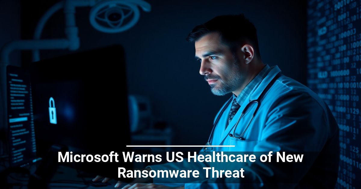 Microsoft Avverte il Settore Sanitario USA di una Nuova Minaccia Ransomware