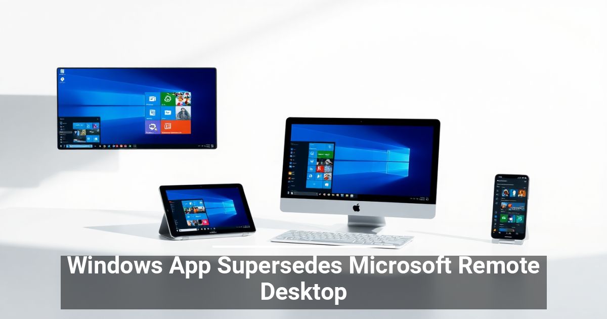 La Windows App Sostituisce Microsoft Remote Desktop