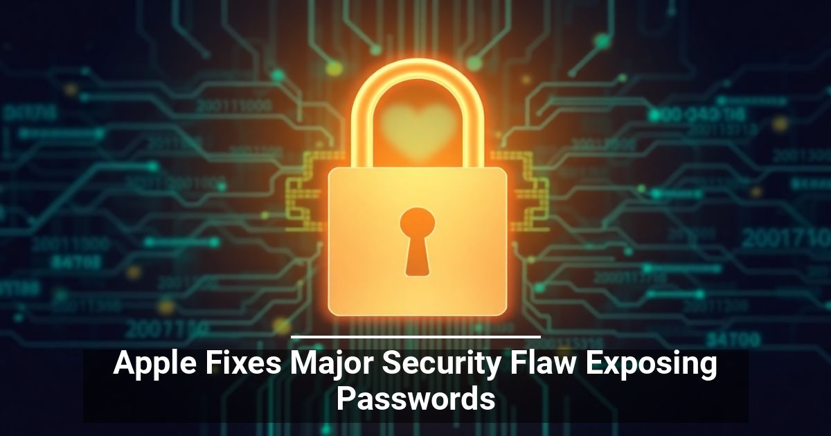 Apple Risolve una Grave Vulnerabilità di Sicurezza che Espone le Password