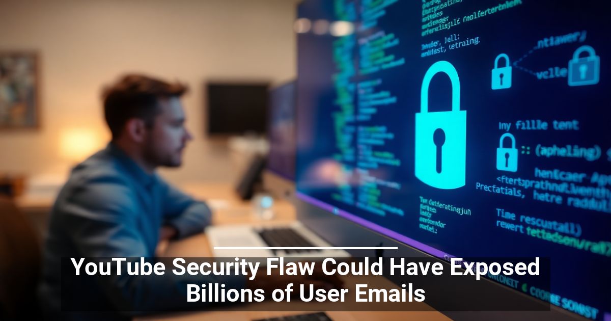 Una Falla di Sicurezza di YouTube Avrebbe Potuto Esporre Miliardi di Indirizzi Email