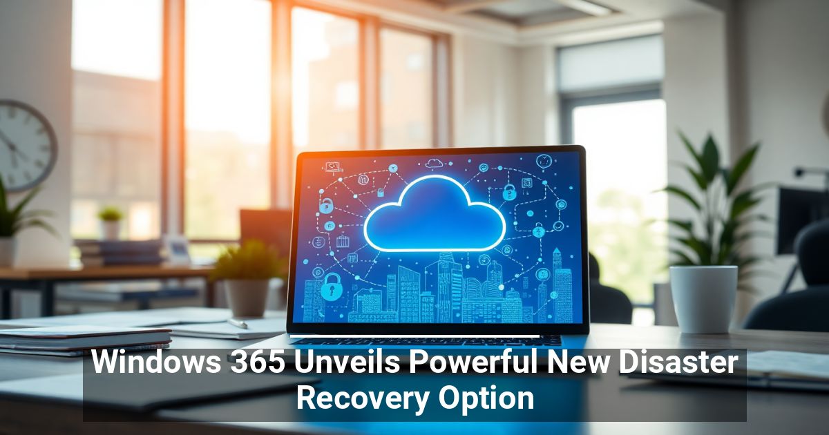 Windows 365 Presenta una Potente Nuova Opzione di Disaster Recovery