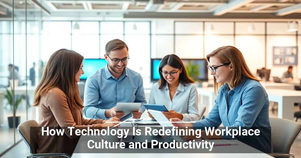 Come la Tecnologia Sta Ridefinendo la Cultura del Lavoro e la Produttività