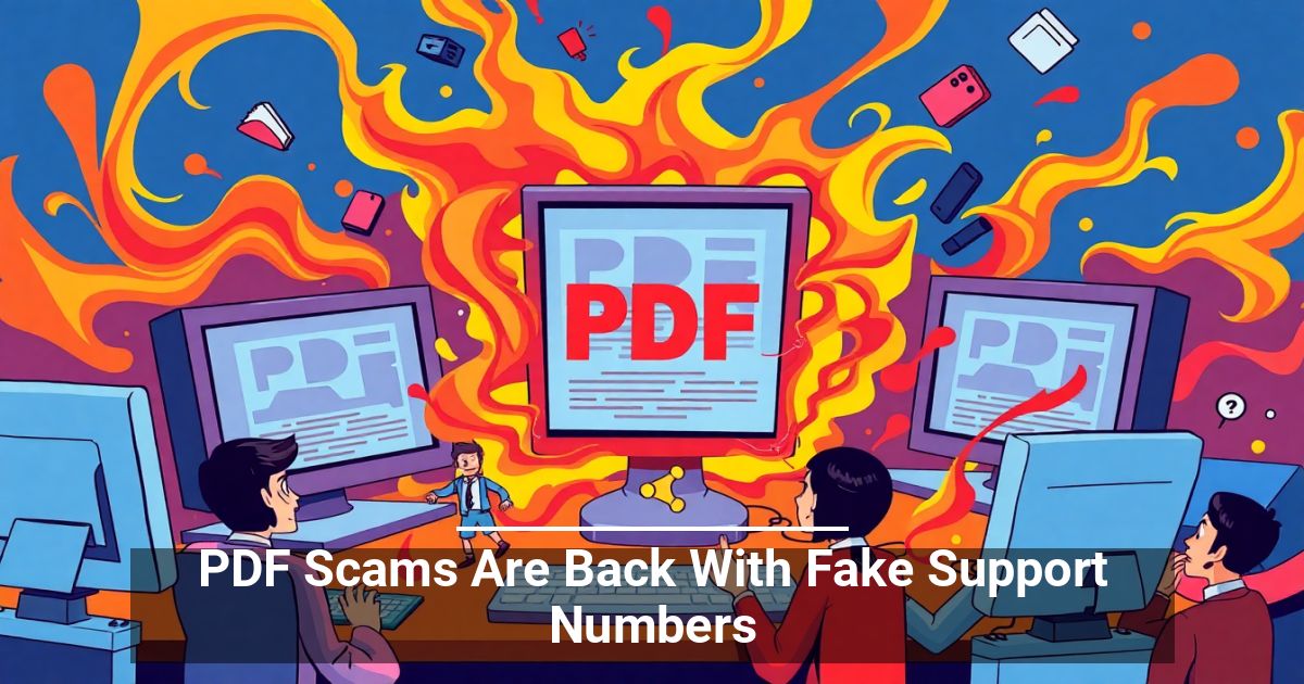 Le Truffe via PDF Tornano con Finti Numeri di Supporto