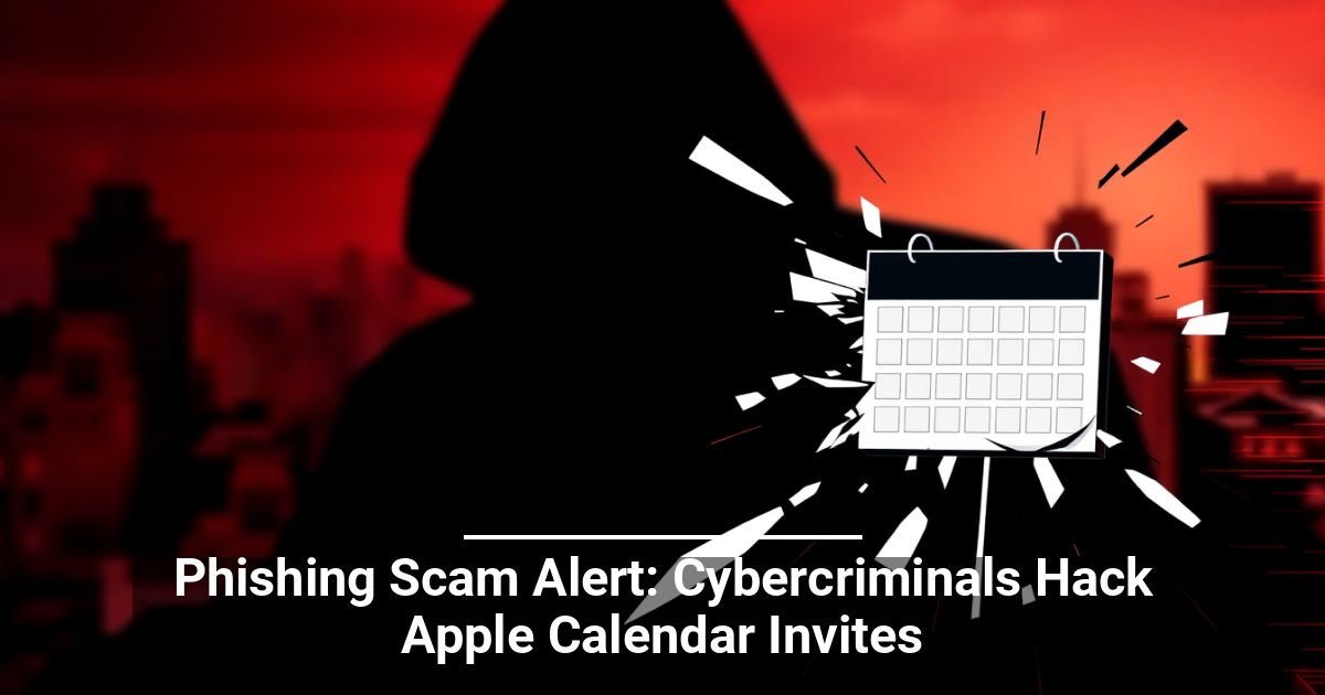 Allerta Phishing: I Criminali Informatici Hanno Preso di Mira gli Inviti di Apple Calendar