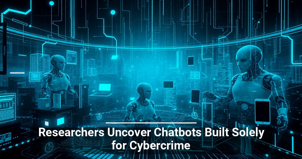 I Ricercatori Scoprono Chatbot Creati Esclusivamente per il Cybercrime
