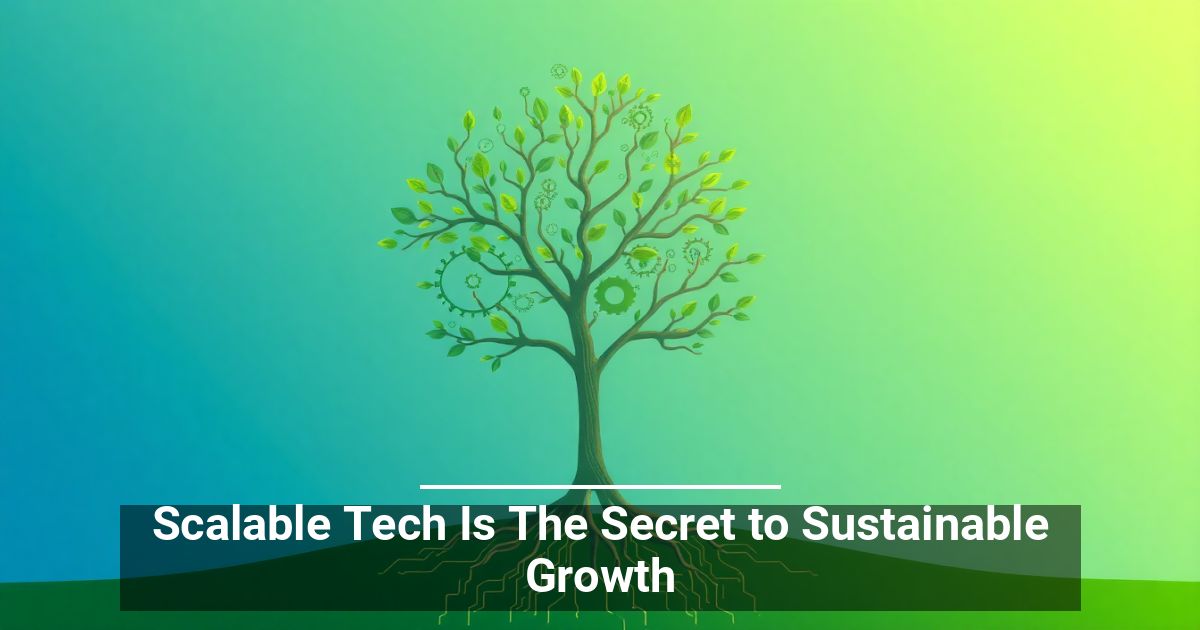 La Tecnologia Scalabile È Il Segreto Per Una Crescita Sostenibile