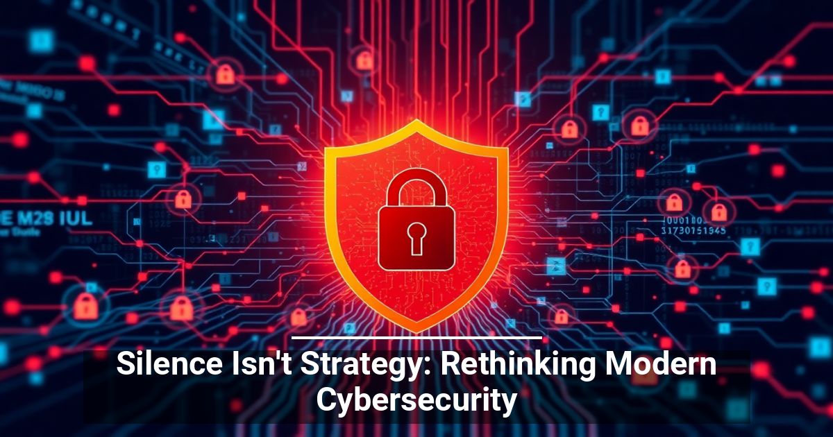 Il Silenzio Non È Una Strategia: Ripensare La Cybersecurity Moderna